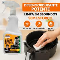 Limpa Air Fryer Spray Desengurdurante Ação Rápida Aroma Citrico Prime Grill 500ml