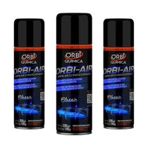 Limpa Ar Condicionado Higienização Automotiva Aroma Classic Kit com 3 - Orbi Química