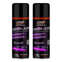 Limpa Ar Condicionado Higienização Automotiva Aroma Lavanda Kit com 2 - Orbi Química Limpa Ar Condicionado Higienização Automotiva Aroma Lavanda Kit com 2 - Orbi Química