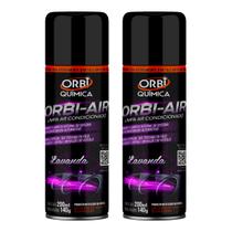 Limpa Ar Condicionado Higienização Automotiva Aroma Lavanda Kit com 2 - Orbi Química