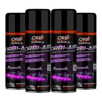Limpa Ar Condicionado Higienização Automotiva Aroma Lavanda Kit com 4 - Orbi Química