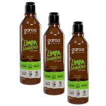 Limpa Banheiro Garoa Natural Vegano Capim Limão 600ml Kit 3