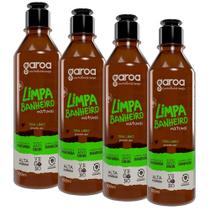 Limpa Banheiro Natural Capim Limão 600Ml Garoa - Combo 4 Und