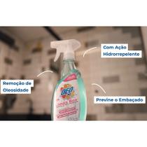 Limpa Box Remove manchas do box Vidros Azulejos Espelhos Ação Hidrorrepelente Deoline 500ml