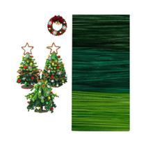 Limpa-Cachimbo De Natal Vermelho, Verde E Branco, 300 Peças, Hastes De Chenille Para Decorações Limpa-Cachimbo De Natal Vermelho, Verde E Branco, 300 Peças, Hastes De Chenille Para Decorações