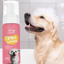 Limpa carinha pet clean espuma higienizadora para face cães e gatos