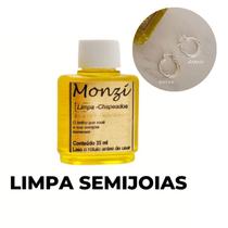 Limpa Chapeados Folheados Amarelo Semijóias Monzi 35ml Original Liquido Jóias