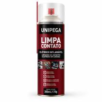 Limpa Contato Elétrico Eletrônico Spray 300ml Unipega PC Placa Circuito Disjuntor Conectores Automot