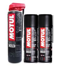 Limpa Correntes Lubrificante Motul C1 Chain Clean C2 Chain Lube