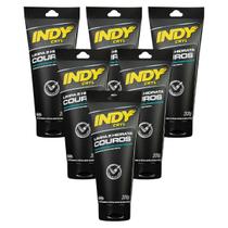 Limpa Couro e Hidrata Indy 200g com Filtro Solar kit 6 unid