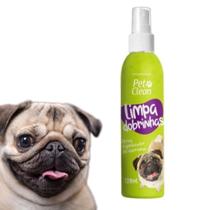 Limpa Dobrinhas Cachorro Cães Gato PetClean Pet 120ml