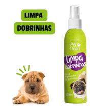 Limpa Dobrinhas Cachorro Gato Limpador De Dobras Pet Clean