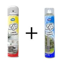 Limpa Estofados 300 ml. + Limpa Vidros 400 ml. Zip Clean My Place Pontes