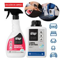 Limpa Extrai Sujeira Extratora 1L + Remove Manchas 500ml Wap