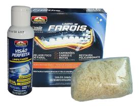 Limpa farol proauto acao instantanea remove aspeto amarelado e de desgaste sem precisar polir