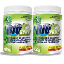 Limpa Fossa E Caixa De Gordura E Ralos - BioHome 400 g -Kit com 2