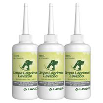 Limpa Lágrimas Lavizoo 100ml Kit c/ 3