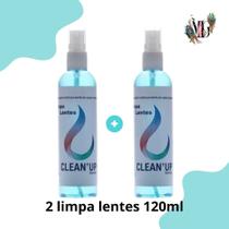 Limpa Lentes e Telas Clean Up 120ml Óculos Tv LCD Plasma Celular