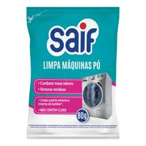 Limpa Máquinas De Lavar Sem Cloro Saif 80g Remove Odores E Resíduos