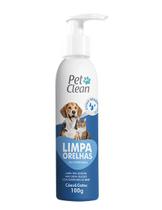Limpa orelhas para cães e gatos 100g pet clean