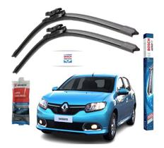 Limpa Para Brisa Sandero 2015 A 2020 Par Palheta Limpador Original Bosch