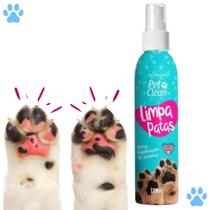 Limpa Patas Limpador de Patinhas para Cachorro e Gato Pet Clean - Spray 120 ml