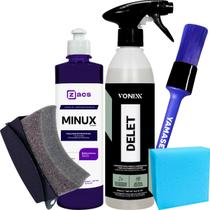 Limpa Pneu e Borracha Delet Vonixx Maquiador de Pneu em Gel Brilho e Proteção Zacs