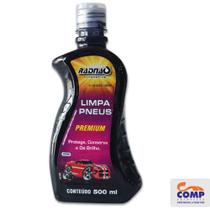 Limpa Pneu Premium 500ml Radnaq Pneu Borracha Proteção Limpeza Brilho RQ8090