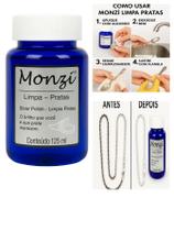 Limpa Prata 925 Monzi 125Ml Liquido Limpeza Jóia Corrente