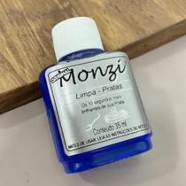 Limpa Prata Monzi Azul 35ml Limpador de Pratas 925
