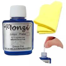 Limpa Prata monzi original frasco 35ml +01 flanela polidora// e outros kits (escolha) Limpa Prata monzi original frasco 35ml +01 flanela polidora// e outros kits (escolha)