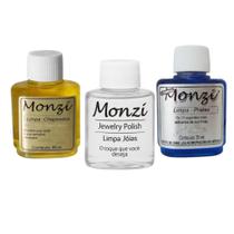 Limpa Prata monzi original frasco 35ml +01 flanela polidora// e outros kits (escolha)