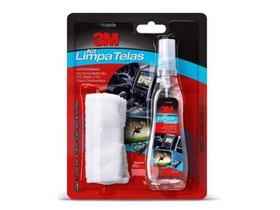Limpa tela lcd 3m 100ml c/ flanelas kit 2 peças