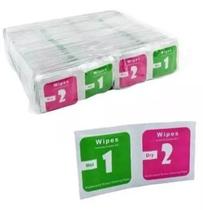 Limpa tela pano seco e com álcool 1 e 2, pacote com 375un