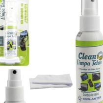 Limpa Telas 60ML Monitor TV Notebook Ipad Celular + Flanela