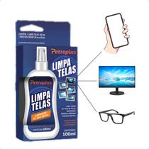Limpa Telas + Pano Microfibra Monitor Cellar TV Óculos - Petroplus