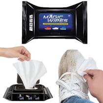 Limpa Tênis Sapato Bolsa Instantâneo Magic Wipes Prático
