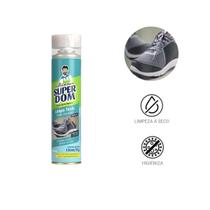 Limpa Tênis Super Dom Spray Espuma 150ml Para Couro e Tecido, Limpeza Profunda, Brilho Instantâneo e Praticidade