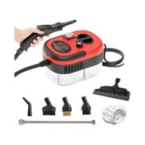 Limpa Vapor Portátil De Alta Temperatura Para Cozinha E Carro Com Cabeçotes De Escova