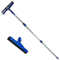Limpa Vidros Cabo Extensor Telescópico 9 Mts e Rodo De Borracha 45 Cm