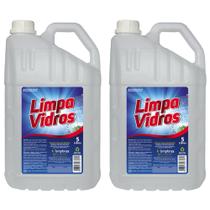 Limpa Vidros - Kit 2 galões 5 Litros cada - Limpbrás Limpa Vidros - Kit 2 galões 5 Litros cada - Limpbrás