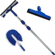 Limpa Vidros Telescópico 4,5 Mts, Rodo Extra 45 Cm e Espanador Bralimpia Limpa Vidros Telescópico 4,5 Mts, Rodo Extra 45 Cm e Espanador Bralimpia
