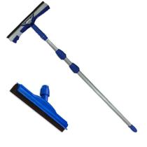 Limpa Vidros Telescópico Extensor 4,5 Mts e Rodo Extra 45 Cm