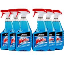 Limpa Vidros Windex 6 Unidades 946 ml com Amônia-D em Spray