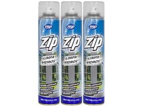 Limpa vidros zip spray espuma eficaz sem manchas 400ml