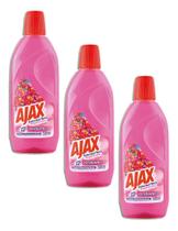 Limpador Ajax Bouquet De Flores 500ml Kit 3
