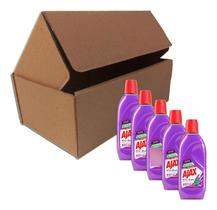 Limpador Ajax Festa Das Flores De Lavanda 500ml Kit 10
