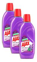 Limpador Ajax Festa Das Flores De Lavanda 500ml Kit 3 Limpador Ajax Festa Das Flores De Lavanda 500ml Kit 3