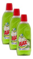 Limpador Ajax Flores Do Campo 500ml Kit 3