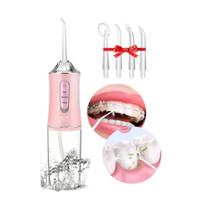 Limpador Bucal Irrigador Oral Portátil Bivolt Rosa Limpador Bucal Irrigador Oral Portátil Bivolt Rosa